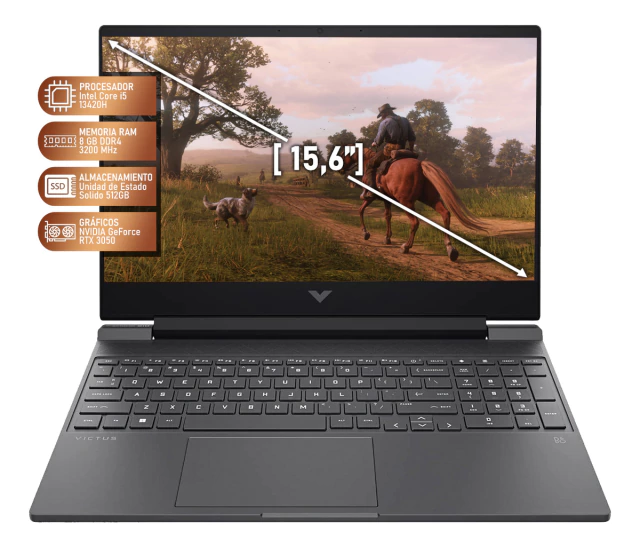 Laptop Gamer Hp Victus Nvidia Geforce Rtx 3050 - Imagen 2